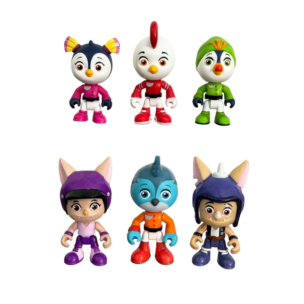 Set of 6 Top Wing Characters, Nickelodeon and Nick Jr.